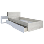 ESF Furniture - Jazz 2 Piece Single Bedroom Set in Oak White - JAZZ-WHITE-2SET