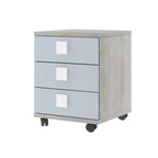 ESF Furniture - Jazz 4 Piece Single Bedroom Set in Oak White - JAZZ-WHITE-4SET
