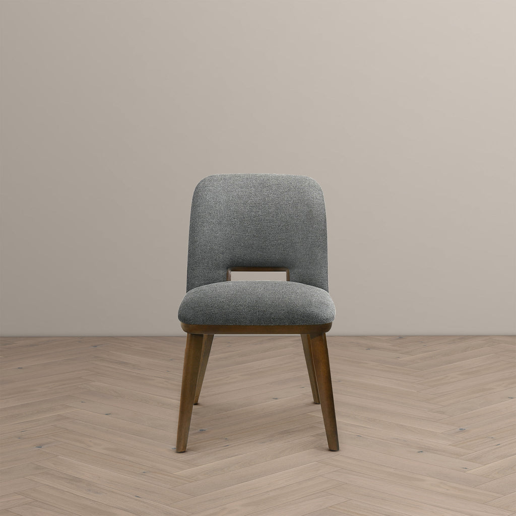 Blaken Dark Grey Fabric Dining Chair (Set Of 2)