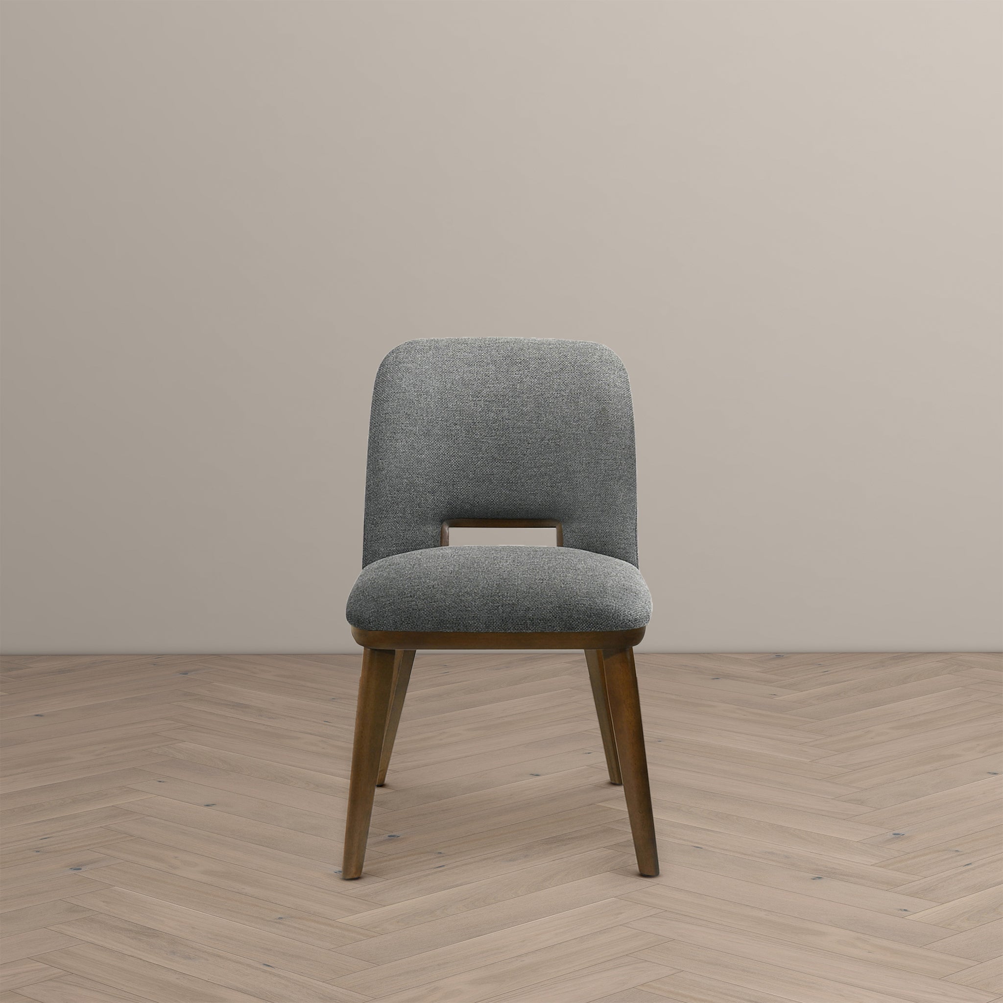 Blaken Dark Grey Fabric Dining Chair (Set Of 2)
