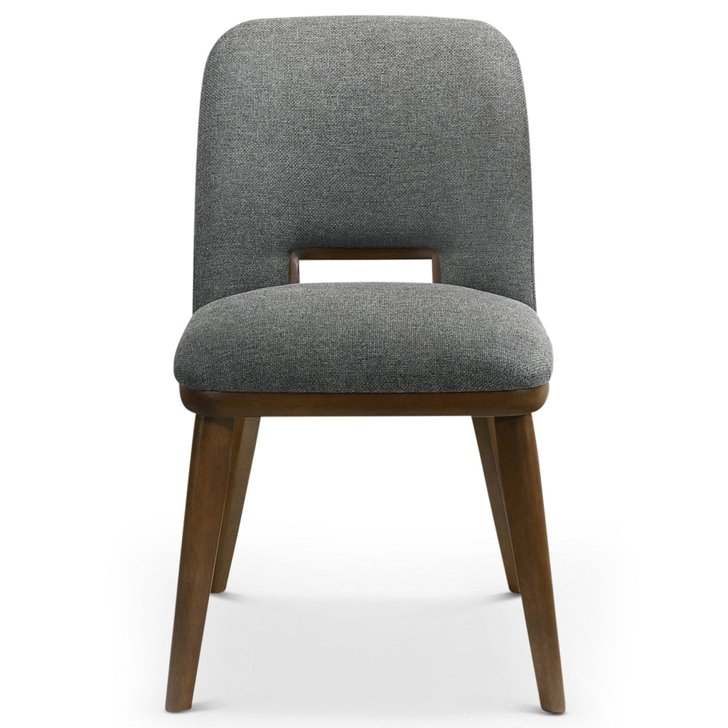 Blaken Dark Grey Fabric Dining Chair (Set Of 2)