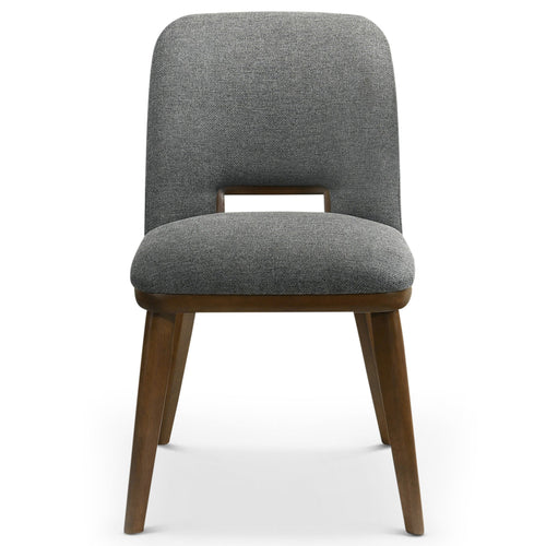 Blaken Dark Grey Fabric Dining Chair (Set Of 2)