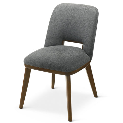 Blaken Dark Grey Fabric Dining Chair (Set Of 2)