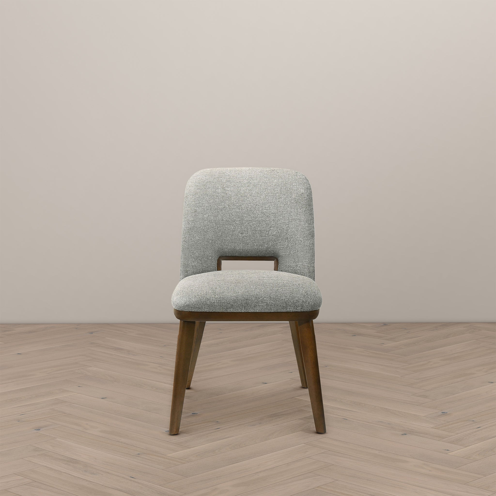 Blaken Light Grey Fabric Dining Chair (Set Of 2)