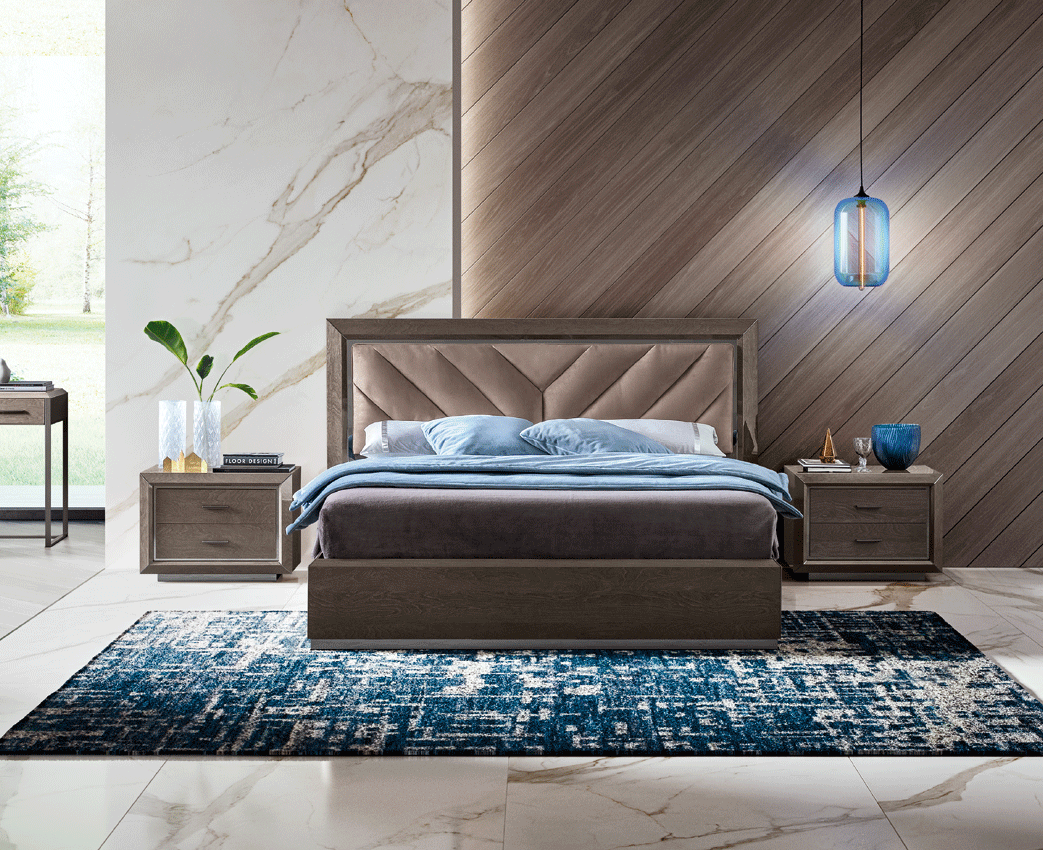 ESF Furniture - Elite Camel 3 Piece Queen Bedroom Set in Silver Birch - ELITEQS-3SET