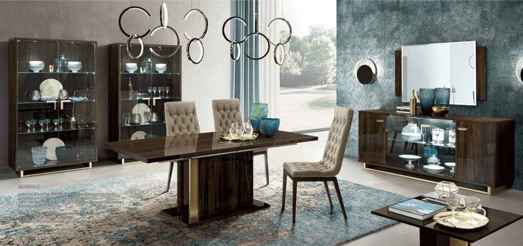 ESF Furniture - Volare 4 Door Buffet with Mirror - VOLAREBUFFET-MIRROR