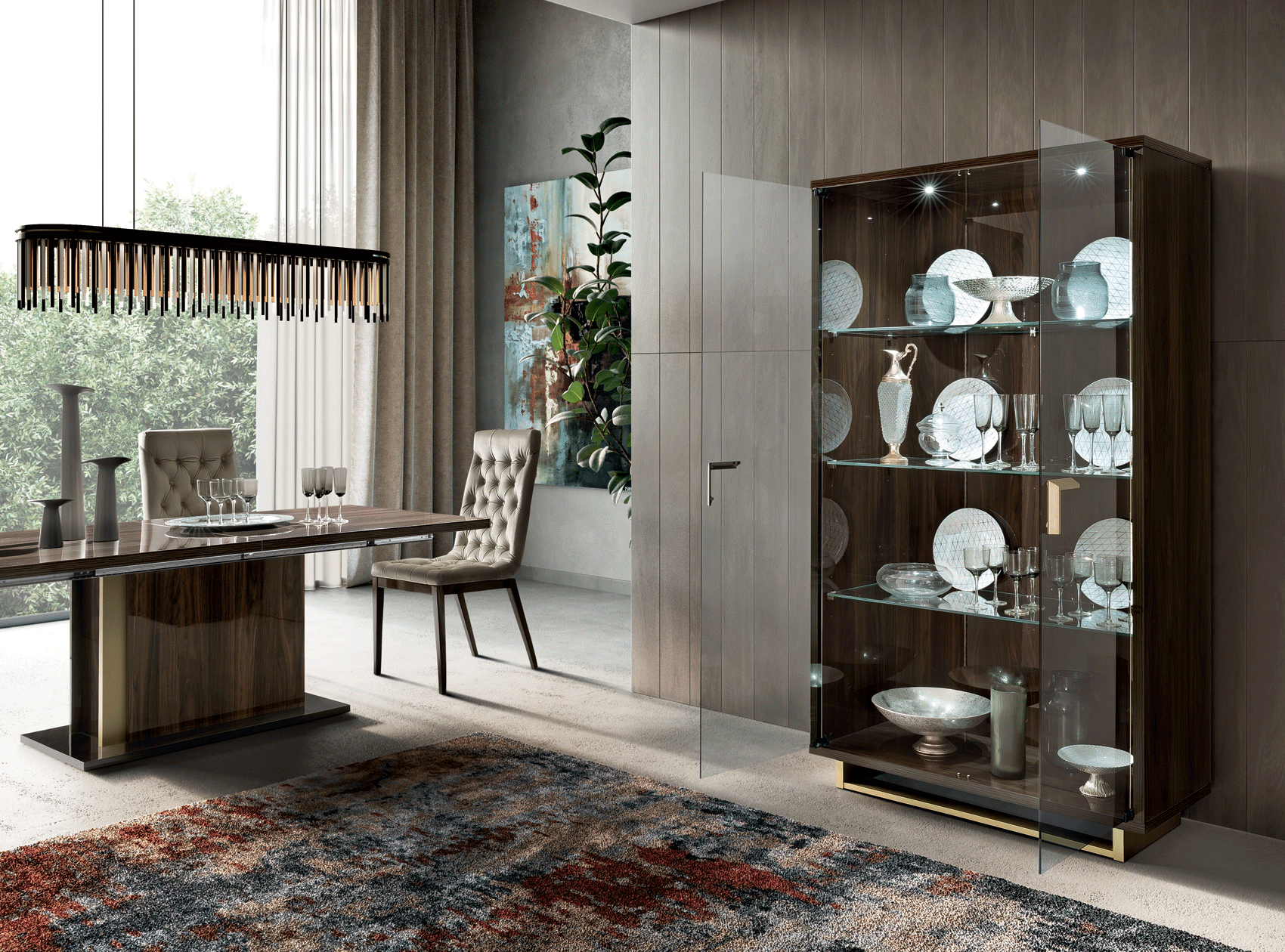 ESF Furniture - Volare China 2 Glass Door - VOLARECHINA