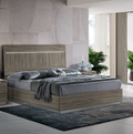 ESF FURNITURE - Kroma Queen Size Bed in Grey - KROMAQS