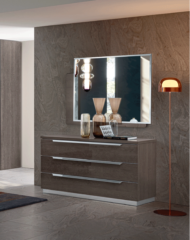 ESF FURNITURE - Kroma Single Dresser in Grey - KROMASDRESSER