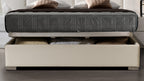 ESF Furniture - Martina King Storage Bed in White - MARTINABEDKSWHITE