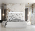ESF Furniture - Franco Spain Gio 3 Piece Queen Bedroom Set in White - GIOQSBED-3SET
