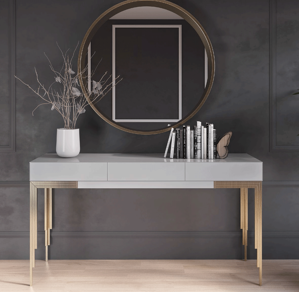 ESF Furniture - MX37 Console Table 120 With 3 Drawers - MX3740251