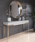 ESF Furniture - MX37 Console Table 120 With Mirror 60 - MX3740251-MX58531