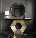 ESF Furniture - MX90 Console Table 100 with Mirror 60 - MX9042347-MX58531