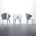 ESF Furniture - Wave 11 Piece Dining Room Set in White Matt - WAVE-WHITE-11SET