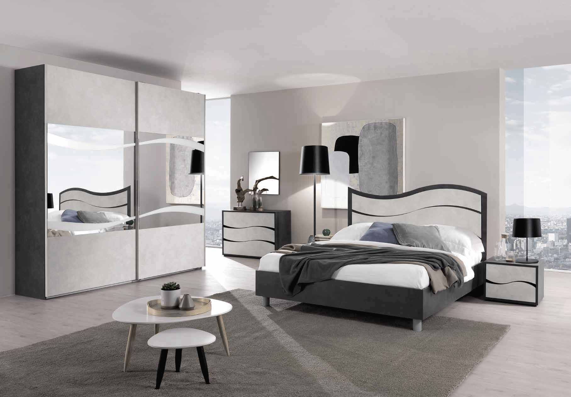 ESF Furniture - MCS Italy Ischia King Size Bed - ISCHIAKS