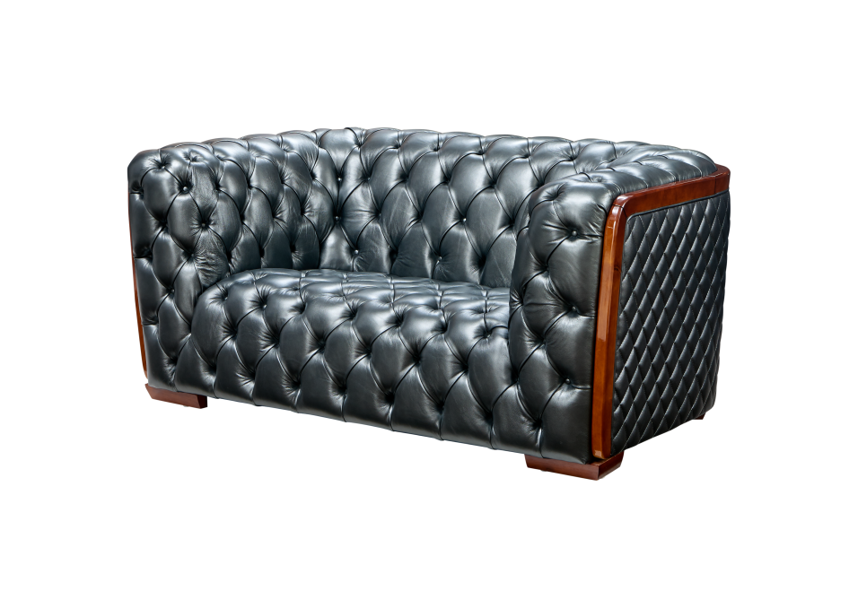 ESF Furniture - Extravaganza 415 3 Piece Sofa Set in Grey - 415-3SET-GREY