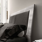 ESF Furniture - Mia 3 Piece Queen Size Bedroom Set in Silver Grey - MIAQSBED-3SET