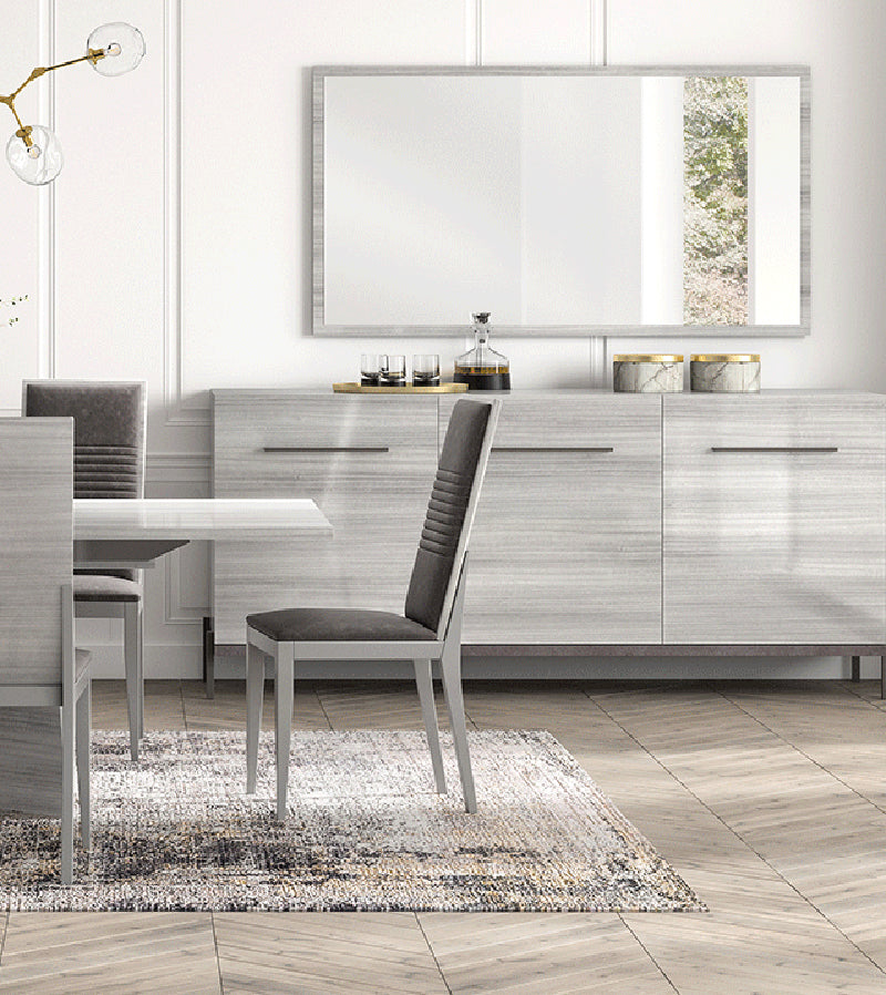 ESF Furniture - Mia Dining Chair in Silver Grey (Set of 4) - MIACHAIR