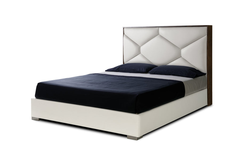 ESF Furniture - Martina King Storage Bed in White - MARTINABEDKSWHITE