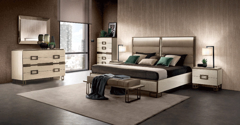 ESF Furniture - Poesia 3 Piece Queen Bedroom Set - POESIAQSBED-3SET