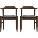 Daisy Gray Fabric Dining Chair (Set Of 2)