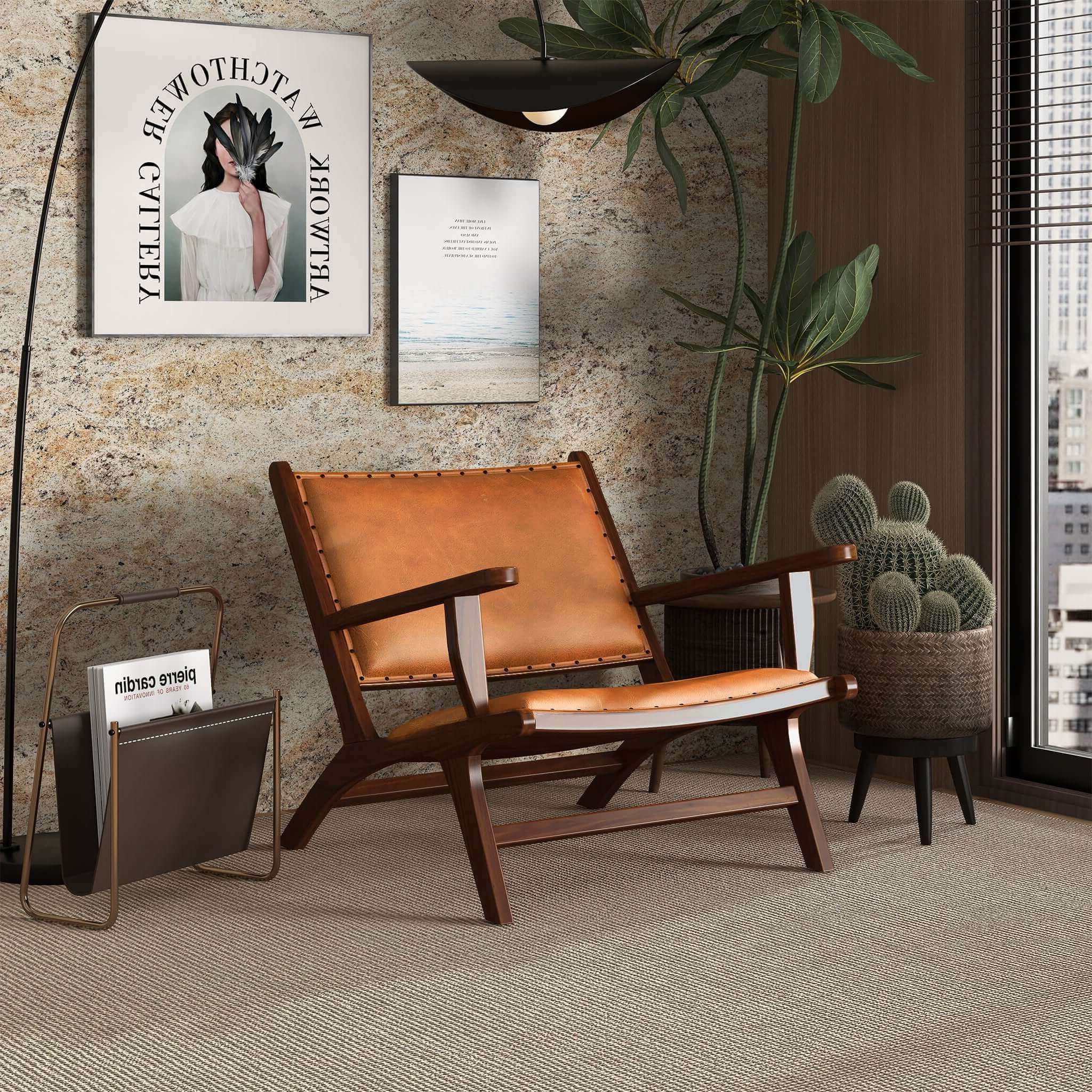Daniel Tan Leather Arm Chair