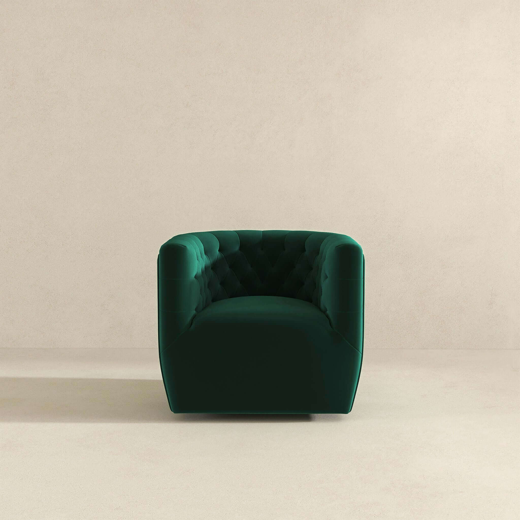 Delaney Gold Velvet Swivel Chair