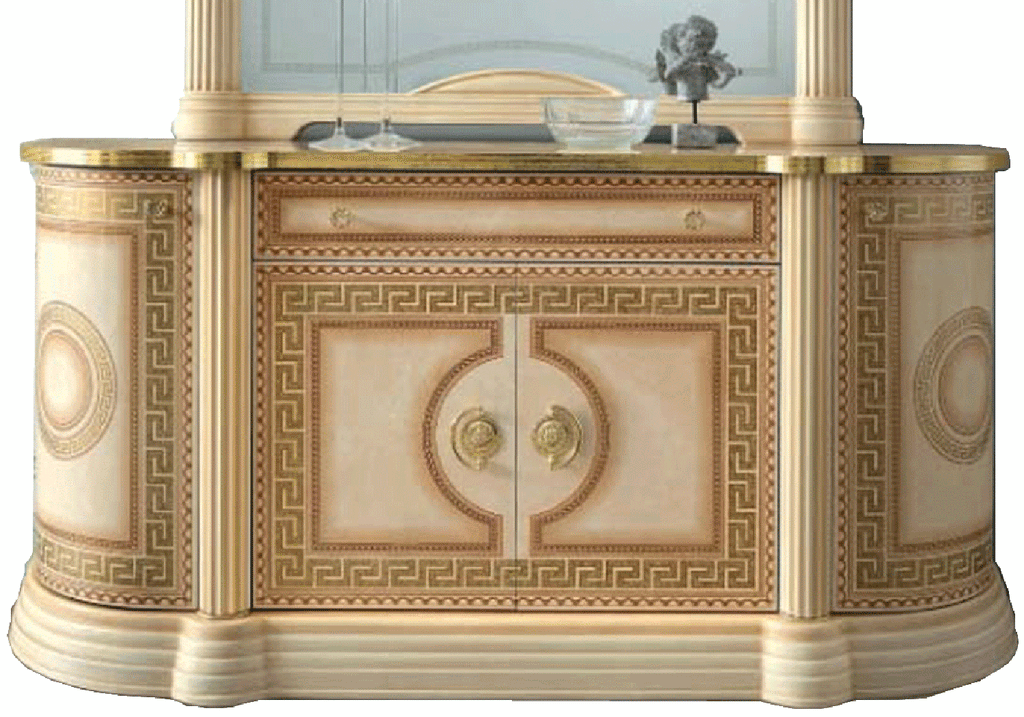 ESF Furniture - Aida 4 Door Buffet Ivory - AIDA4DOORBUFFETIVORY