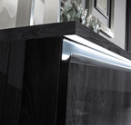 ESF Furniture - Oxford 3 door Buffet Grey w/Mirror - OXFORDMIRRORBUFFET