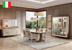 ESF Furniture - Romantica 7 Piece Rectangular Dining Table Set in Walnut - ROMA-DT-7SET