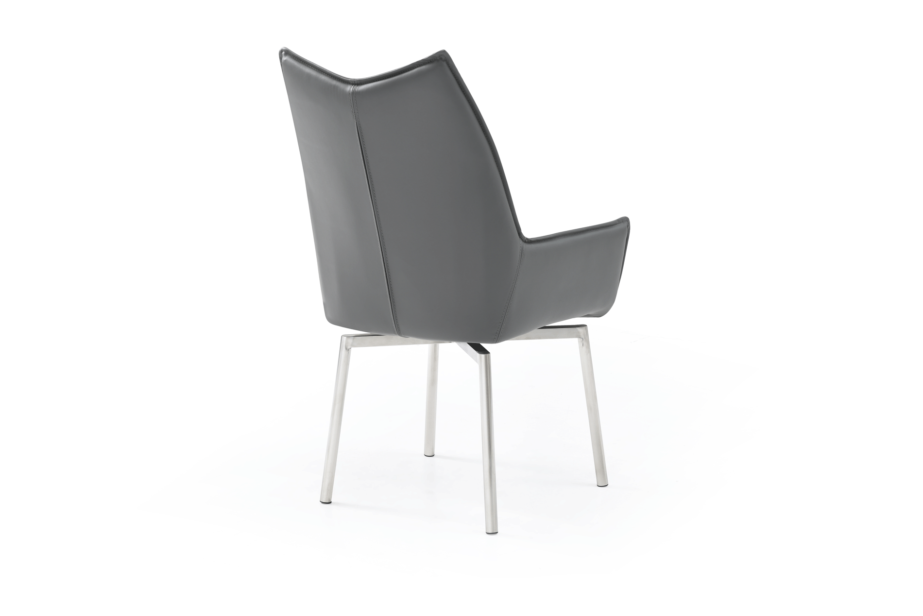 ESF Furniture - 9188 Dining Table with 1218 Swivel Dark Grey Chairs - 9188-1218-8GREYCHAIR