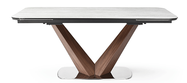 ESF Furniture - 9188 Dining Table with 1218 Swivel Grey Taupe Chairs - 9188-1218-9SET