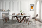 ESF Furniture - 9188 Dining Table with 1287 Dining Chairs - 9188-1287-5SET