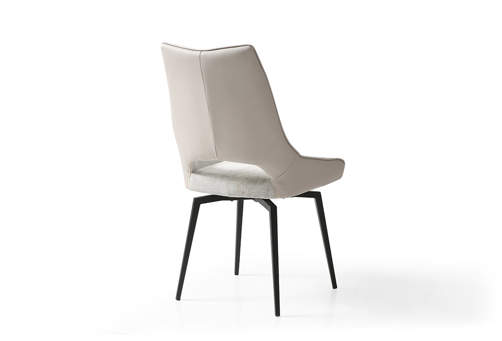 ESF Furniture - 9189 Dining Table with 1239 Swivel Beige Chairs - 9189-1239-4CHAIR