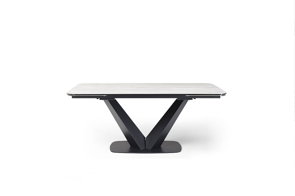 ESF Furniture - 9189 Dining Table with 1239 Swivel Blue Chairs - 9189-1239-8BLUECHAIR