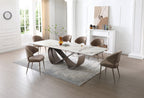 ESF Furniture - 9305 Dining Table in Bronze - 9305-DT