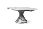 ESF Furniture - Extravaganza 9034 Dining Table with 1254 Chairs and 3012 buffet - 9034-1254-3012-4CHAIR