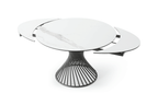 ESF Furniture - Extravaganza 9034 Dining Table with 1254 Chairs and 3012 buffet - 9034-1254-3012-6CHAIR