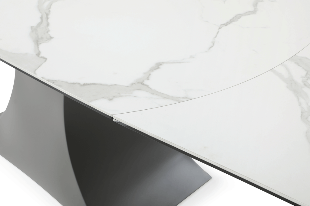 ESF Furniture - Extravaganza 9035 Dining Table in Mat/Shiny - 9035DININGTABLE