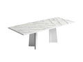 ESF Furniture - Carrara Dining Table With 18'' Extension - CARRARATABLE