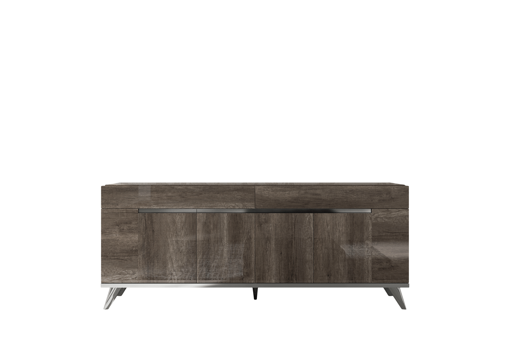ESF Furniture - Medea 8 Piece Dining Table Set in Oak - MEDEA-8SET-4CHAIR