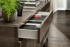 ESF Furniture - Medea 4 Door Buffet in Vintage Oak - MEDEA4DBUFFET