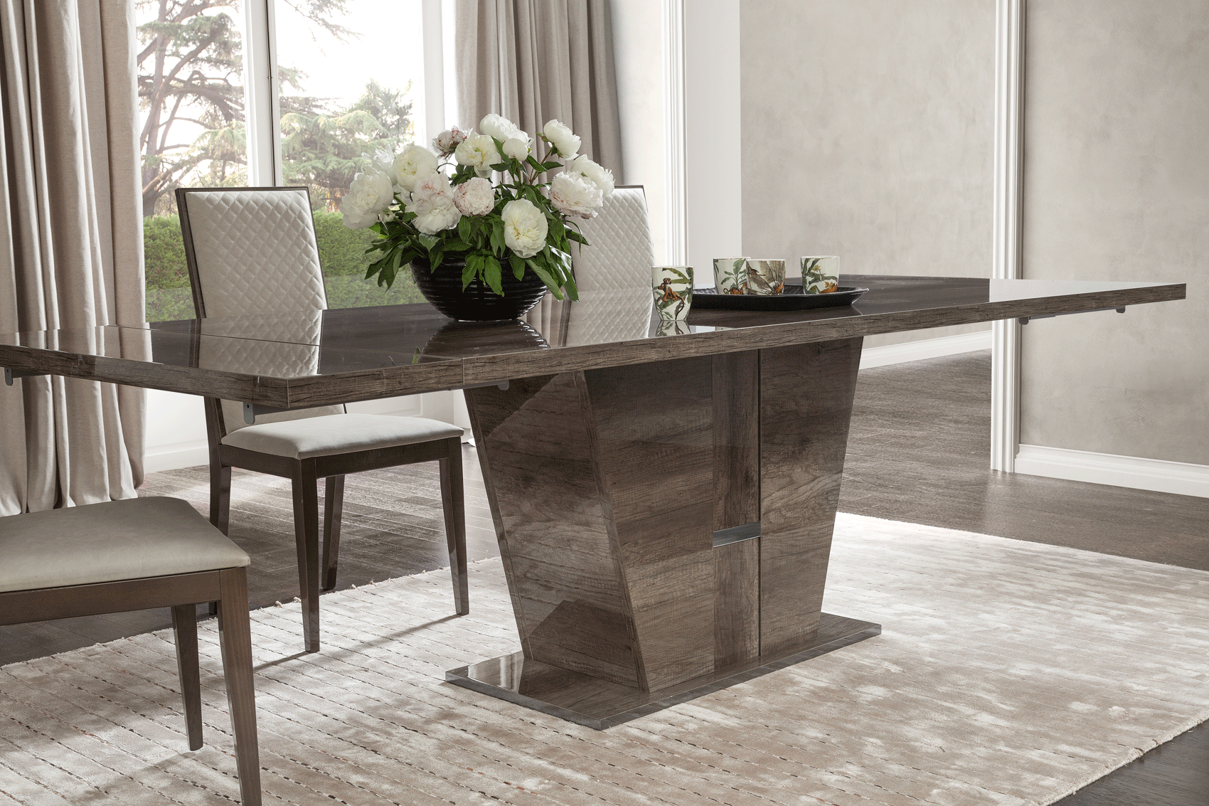 ESF Furniture - Medea Dining Table w/2 extentions - MEDEATABLE