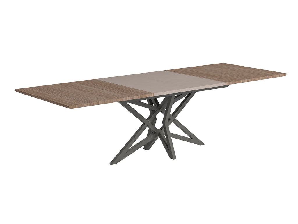 ESF Furniture - Nora 7 Piece Dining Table Set in High Gloss Lacquer - NORA-DT-7SET