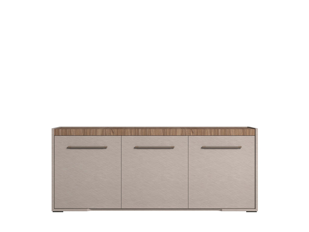 ESF Furniture - Nora 3 Door Buffet with Mirror in High Gloss Lacquer - NORA-BM