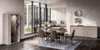 ESF Furniture - Nora 7 Piece Dining Table Set in High Gloss Lacquer - NORA-DT-7SET