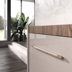 ESF Furniture - Nora 3 Door Buffet with Mirror in High Gloss Lacquer - NORA-BM