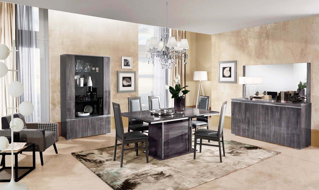 ESF Furniture - Oxford 3 Door Buffet with Light Grey - OXFORDBUFFET
