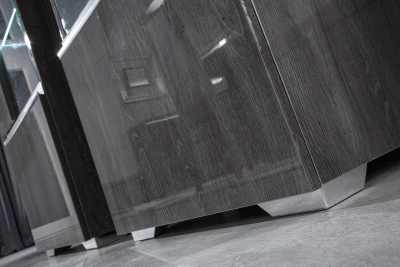ESF Furniture - Oxford 2 Door China with Light - OXFORD2DCHINA